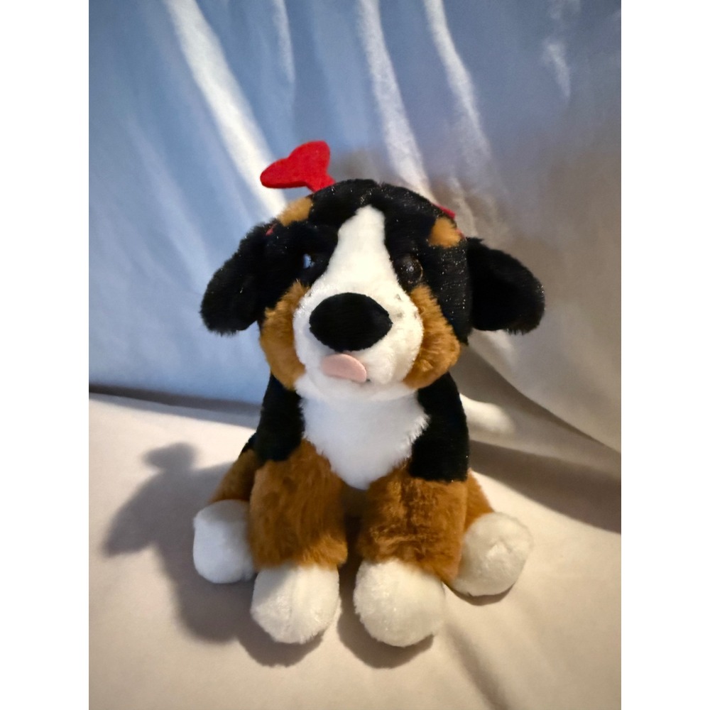 Frankford Bernese Mountain Dog Plush Valentine Day Heart Headband Stuffed Animal